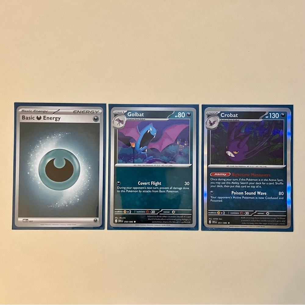 3x Darkness Pokémon Cards 😈